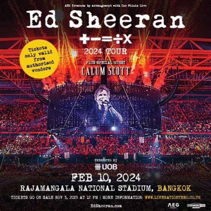 Ed Sheeran’s Jakarta Show Relocated At The Last Minute Due To Football