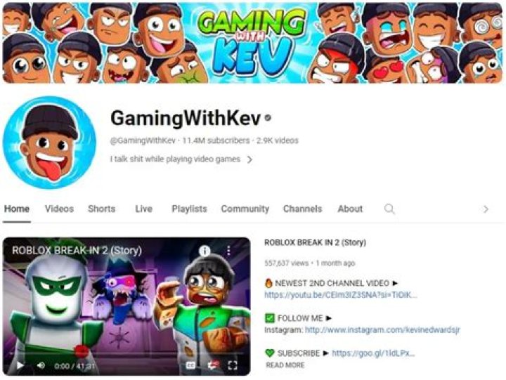 Similar Youtubers to GamingWithKev