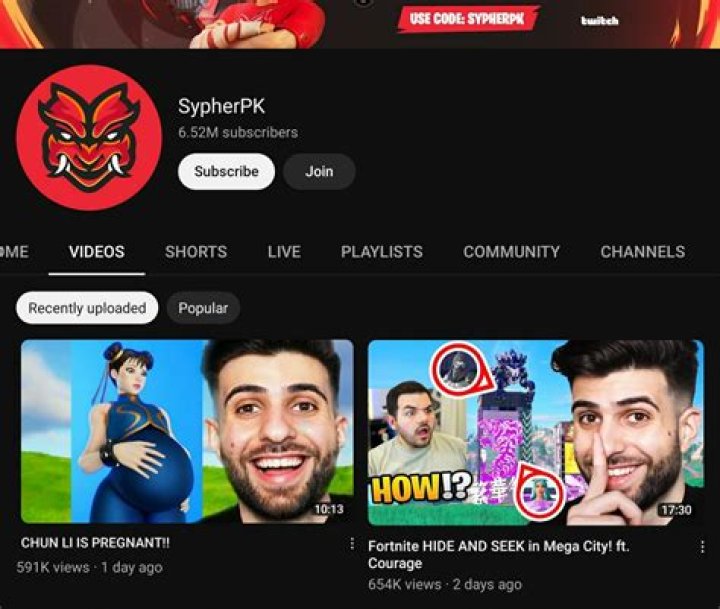 SypherPK video statistics
