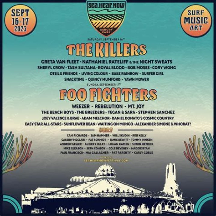 The Foo Fighters And The Killers Lead The Lineup For Sea.Hear.Now 2023