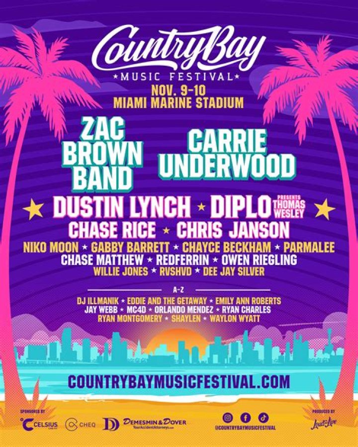 The Inaugural Country Bay Music Festival Lands In Miami In November